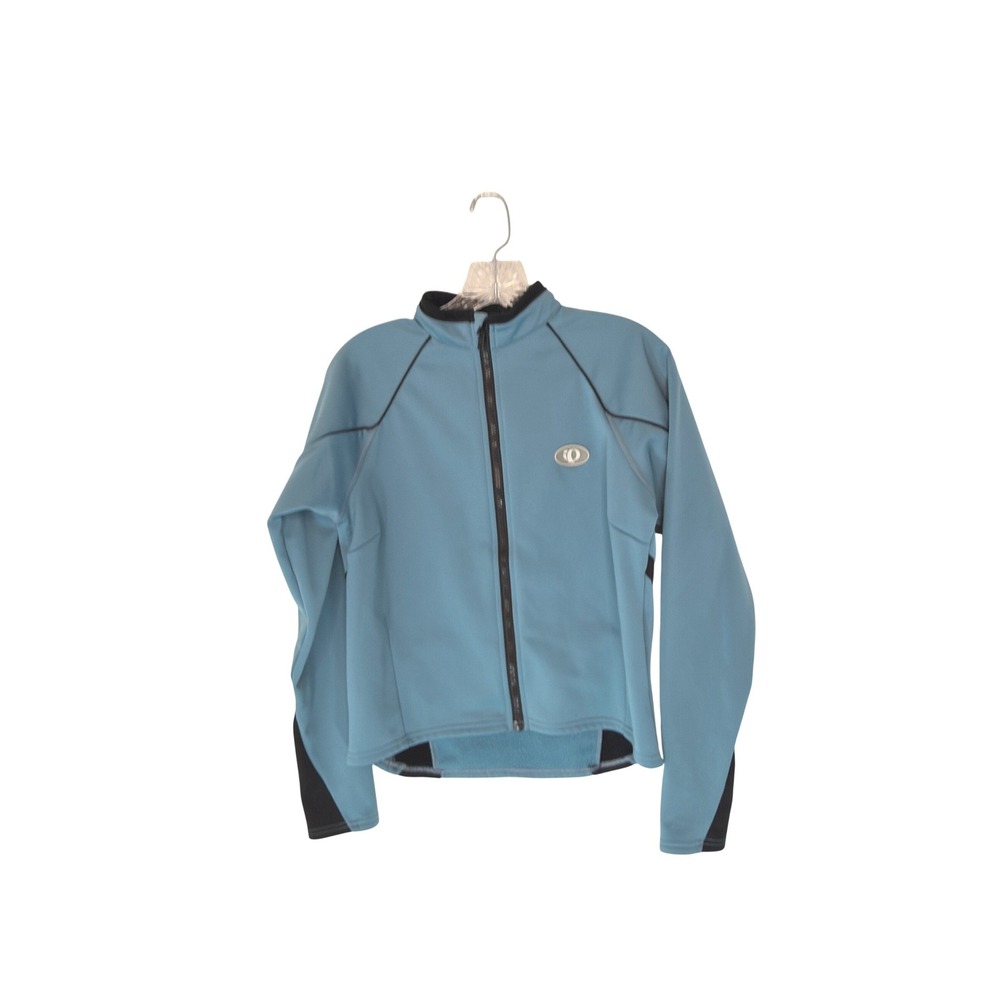 Pearl Izumi Full Zip Jacket Women's Blue Cycling Gorpcore Long Sleeve Medium